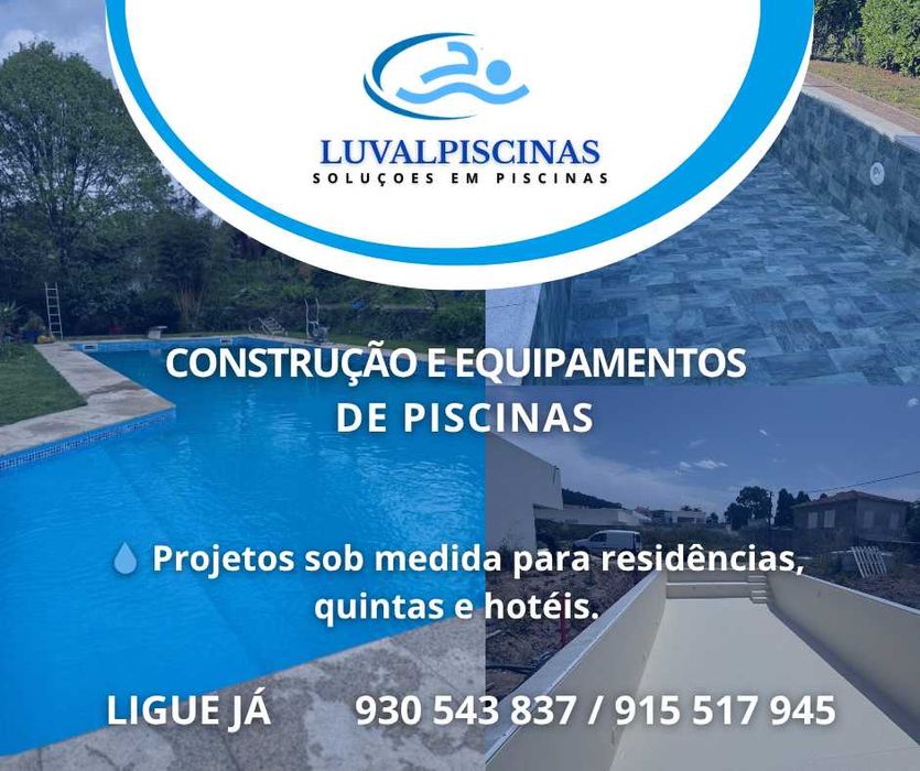 Construção de Piscinas a partir de 9.000 € — Luval Piscinas