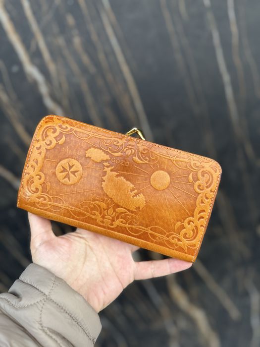 Ретро шкіряний гаманець кожаный кошелек Malta