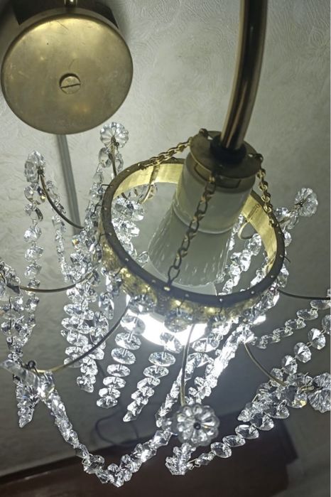 1960р. Preciosa Jablonec Чехія кришталь світильник бра настіний