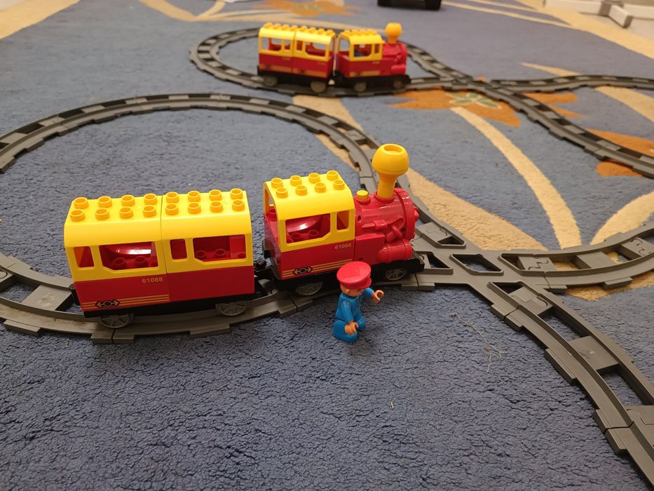 Конструктор ЖД Залізна Дорога M 0440 аналог лего дупло / Lego Duplo