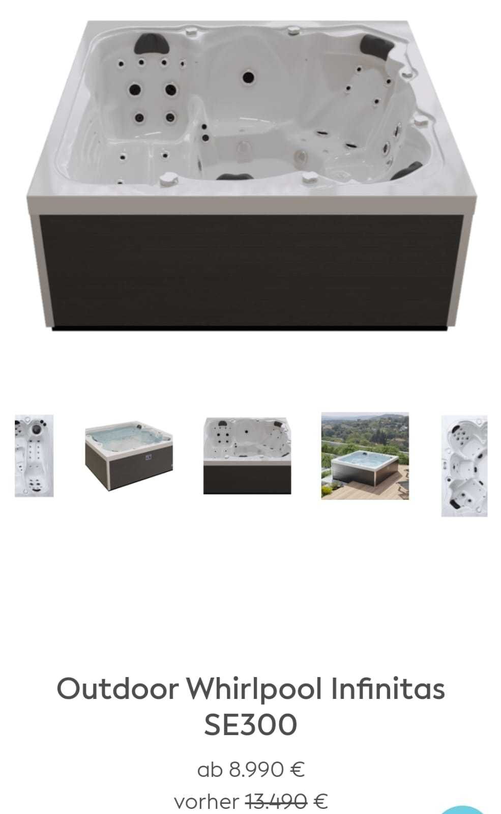 Zewnętrzny basen z hydromasażem I Jacuzzi zewnętrzne 5-6 OSOBOWE