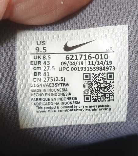 Oryginalne męskie buty Nike Reax rozm.43