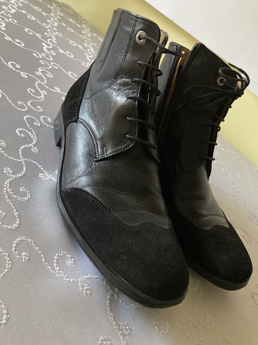 Ekskluzywne buty z zamszowymi wszywkami