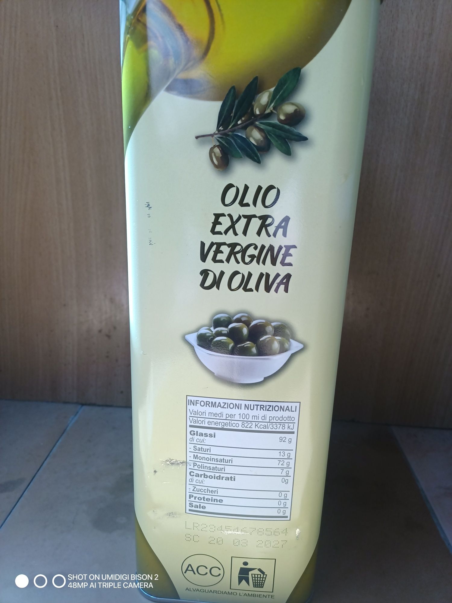 Масло Olio Extra Vergine di Oliva , Италия 5л. Холодный отжим.