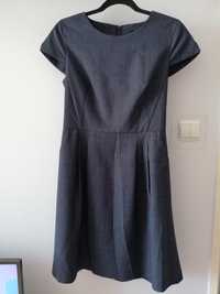 Sukienka granatowa Orsay business look rozmiar 38