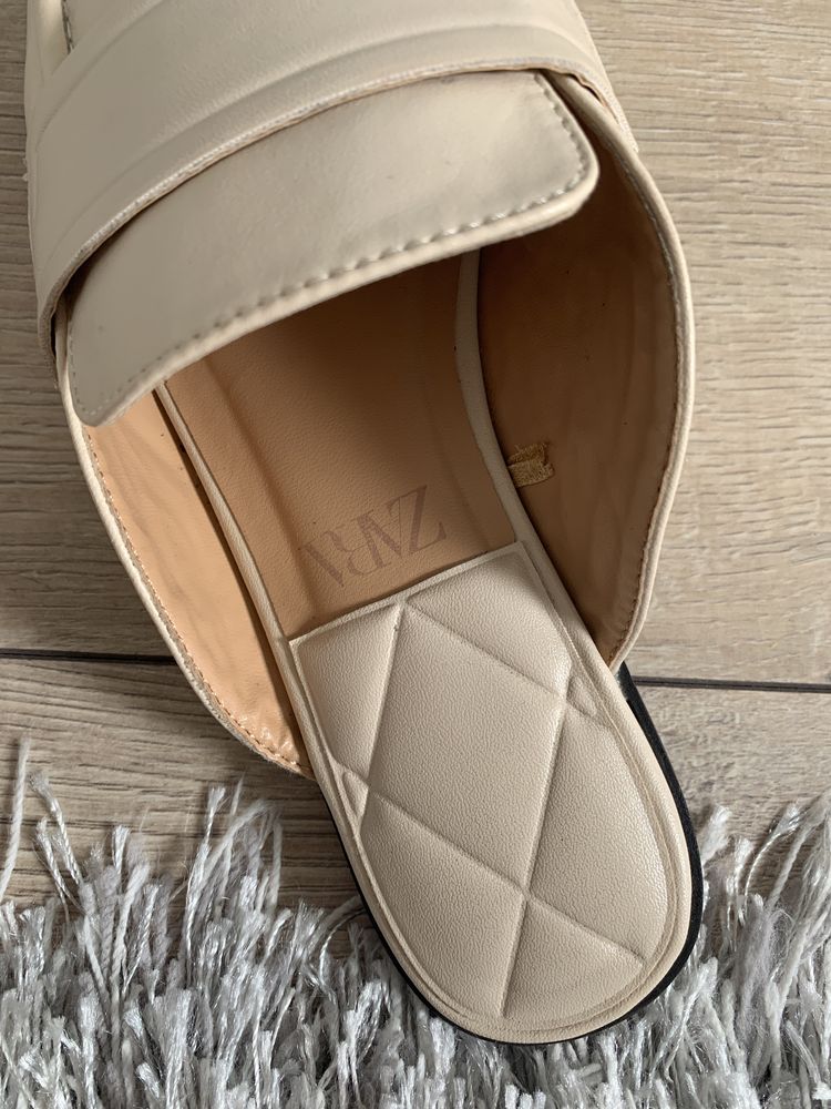 Zara 38 Sabot klapki kryte 38 jak nowe