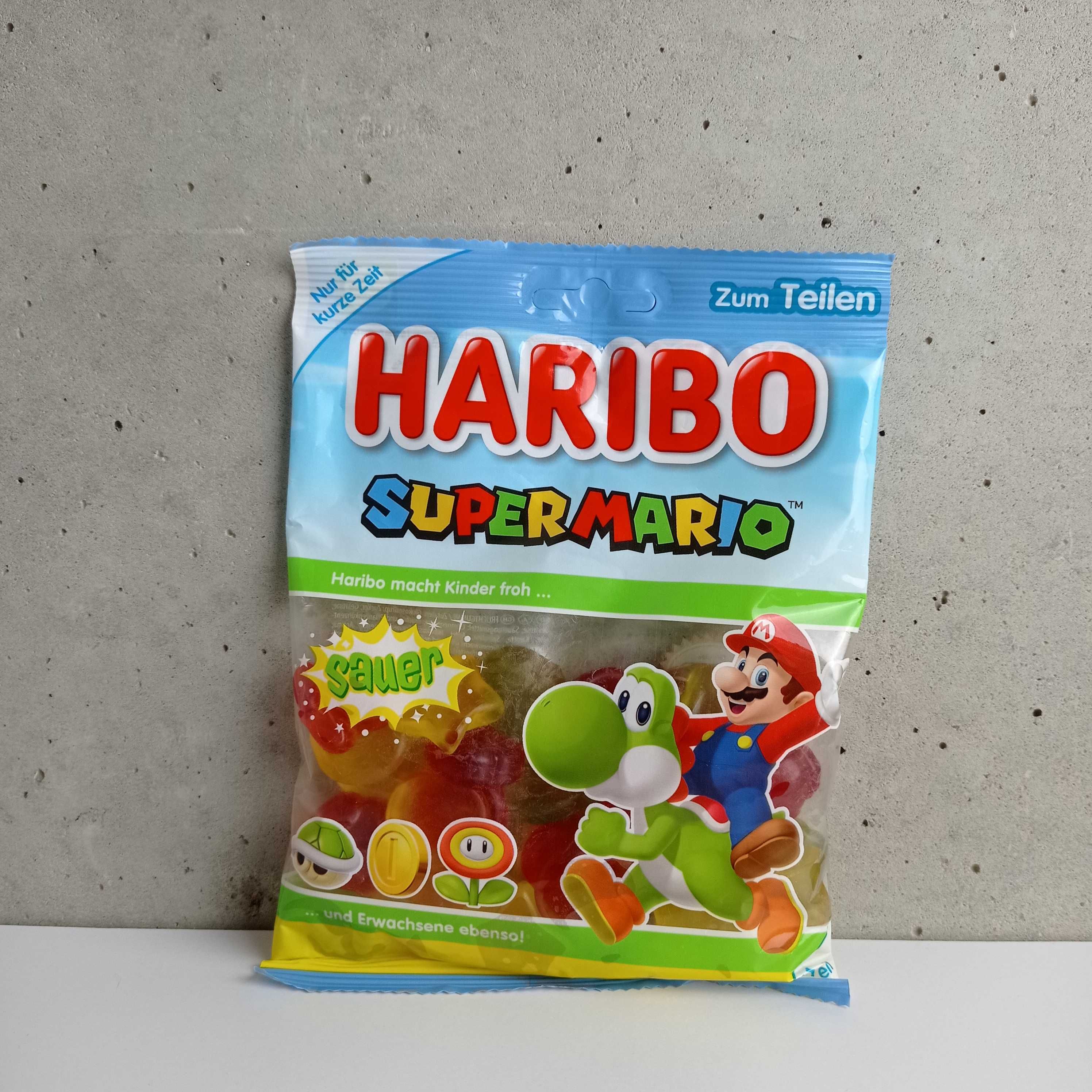 Цукерки Жувальні Haribo Super Mario Yoshi Sauer 175g Харібо СуперМаріо