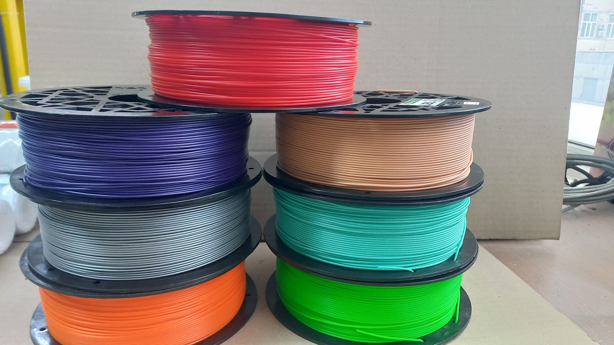 PET-G и pla пластик кольоровий для 3D принтера 0.8кг / 260 м / 1.75 мм