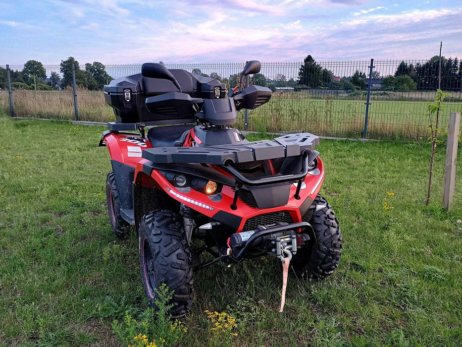 Nowy Linhai 300 4×4 (2022) • 215 km • homologacja • kufer • przyczepka