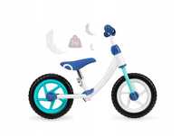 Rowerek biegowy dla dzieci JEŹDZIK lekki MoMi ROSS biało niebieski