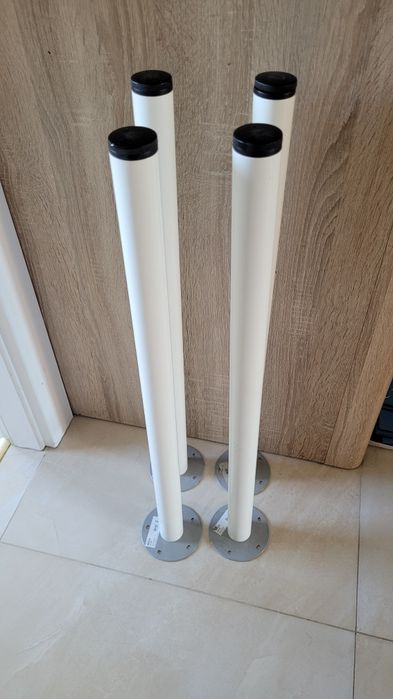 Ikea Adils 4 nogi + biurko blat biały linnmon 120