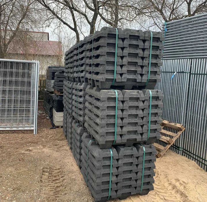 Ogrodzenie budowlane tymczasowe Panel owalny wzmocniony 3,5x2 m 140mb