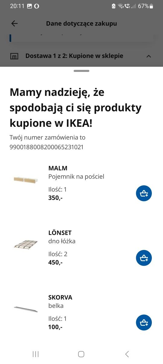 Łóżko ikea 180x200