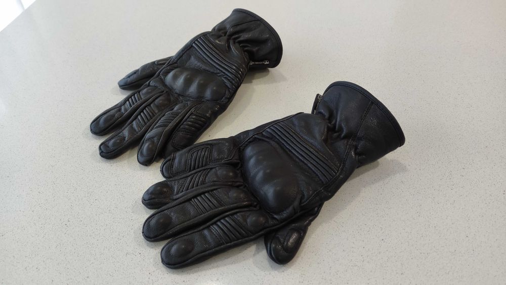 luvas mota, pele, motard, como novas, L