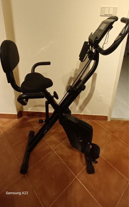 Bicicleta Magnética BIGZZIA Dobrável X-Bike 3 Em 1 Ajustável