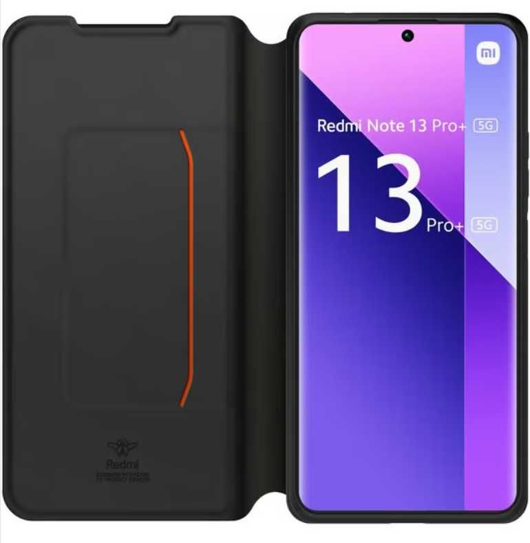 Etui z klapką made for xiaomi do Xiaomi Redmi Note 13 Pro+ 5G czarne