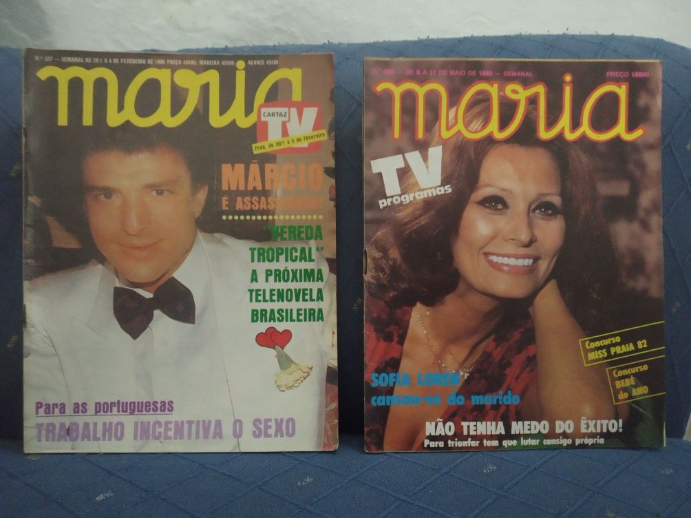 Lote de 16 Revistas MARIA, anos 80