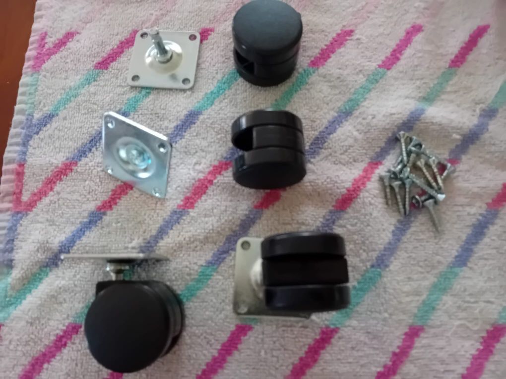Rodas para mobília (4x cada pack)