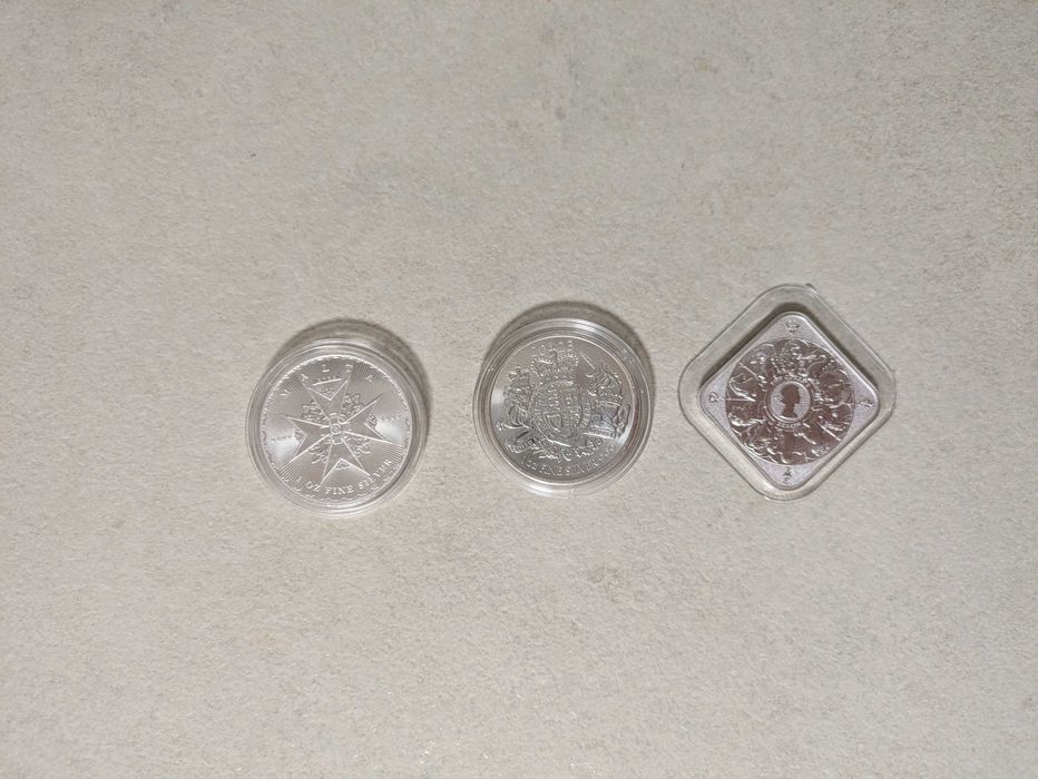Срібні монети 1 унція, 999 проба