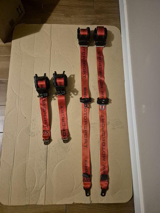 Bmw e34 m5 pasy oryginalne szyte  motorsport 1990r rarytas