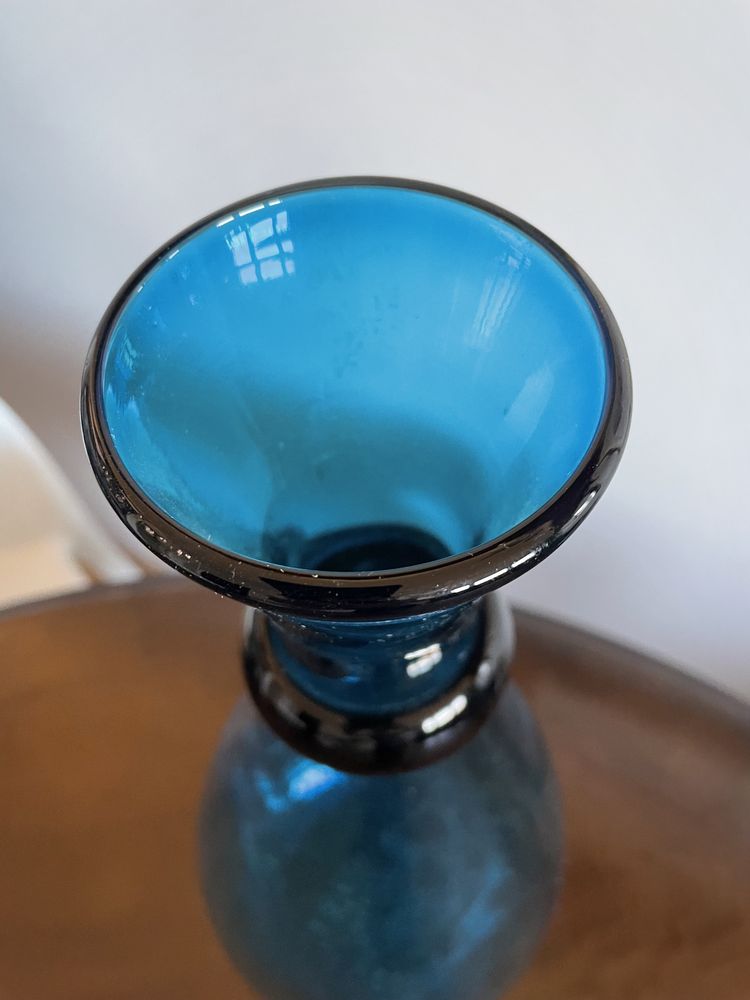 Duzy wazon agata meble blekitny morski blue