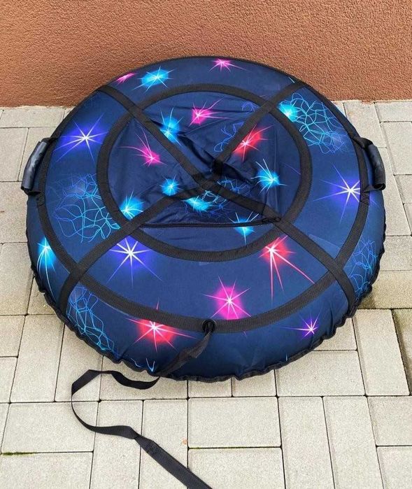 Тюбінг таблетка тюбинг плюшка ватрушка санки міцний надувний зимовий