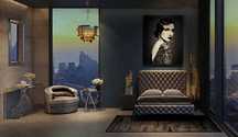 Lampa wisząca żyrandol Smoky Lounge Round Ø54x42cm Kare Design