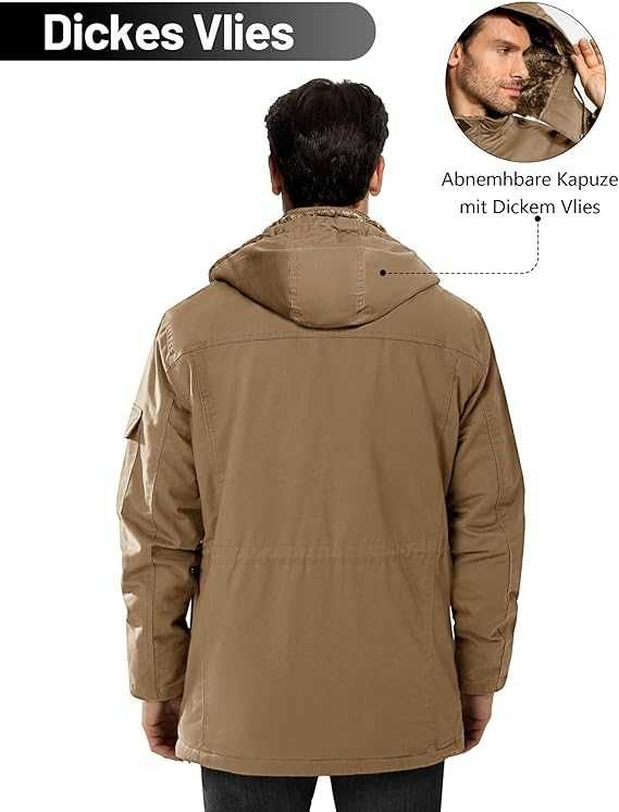 Męska kurtka / parka / soft shell /zimowa /R-3XL / KEFITEVD !A997!