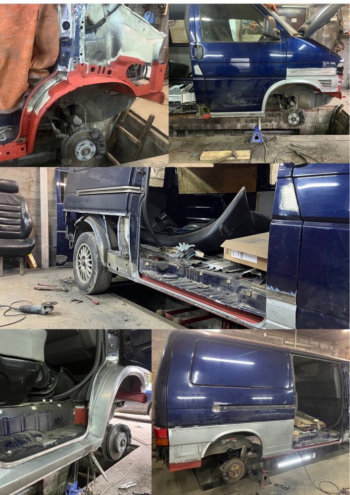 Transporter t4 long po blacharce
