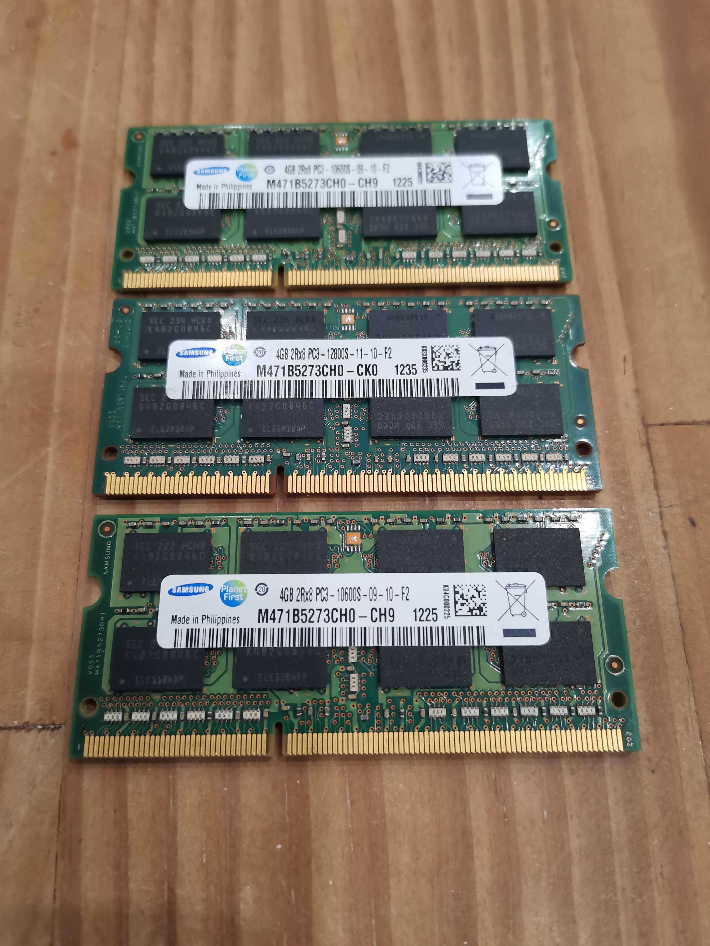 Memórias SoDimm Portátil/Laptop 4GB DDR3 PC3 12800S 1,5v