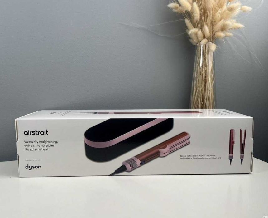 Знижка‼️ Випрямляч Dyson Airstrait HT01 Strawberry Bronze/Blush Pink