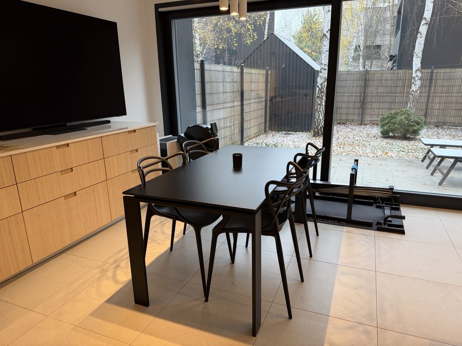 Stół Kartell Four czarny wymiary:  158x79