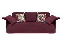 Sofa CLARC II Black Red White