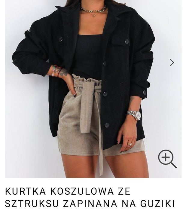 Kurtka koszulowa sztruksowa