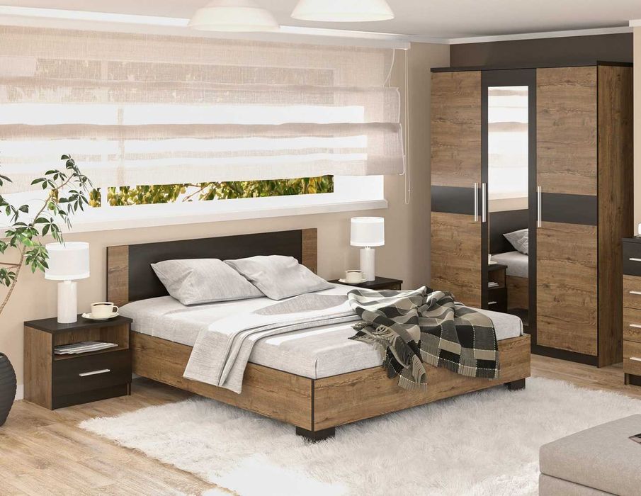 Зі складу Нова Спальня  Шафа ліжко 160+орт Ламелі Тумби