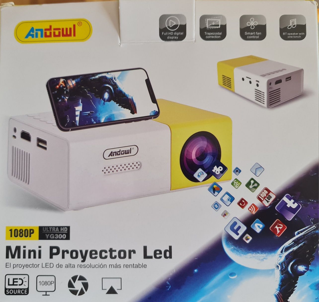 Mini Projetor 1080P