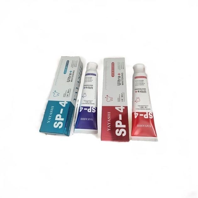 Набір відбілюючих зубних паст Yayashi SP-4 blue&red з пробіотиками