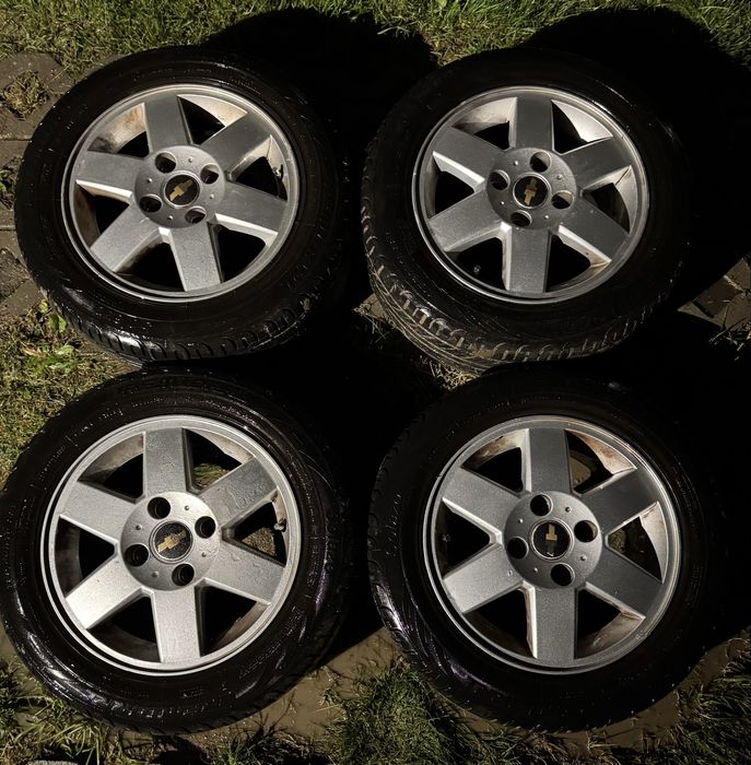 Felgi Chevrolet 4x100 Opony 195/60/15 Aveo Lacetti Opel Kia Hyundai