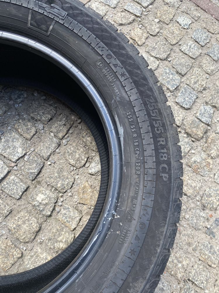 2 Opony 255/55R18CP 120R M+S Continental VanContact Camper 8mm