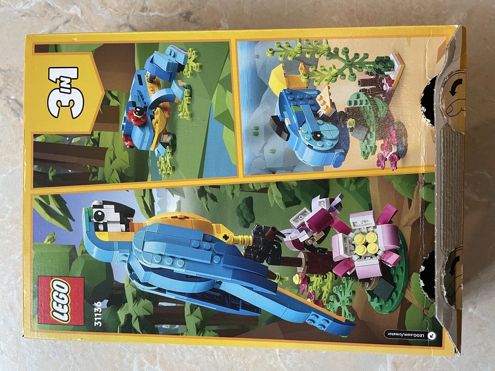 Конструктор LEGO Creator   попуга жаба риба 3 в 1