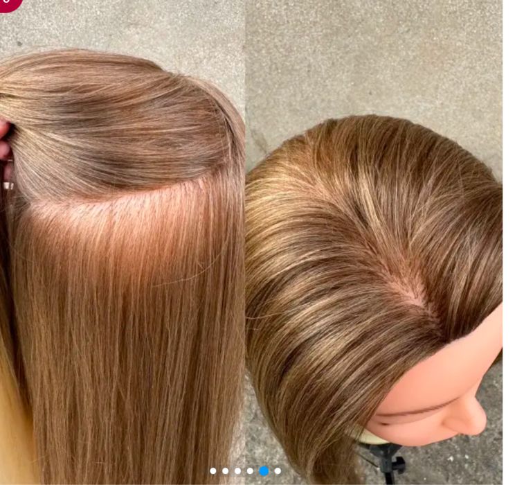 Манекен голова термо болванка з волоссям навчальна для зачісок