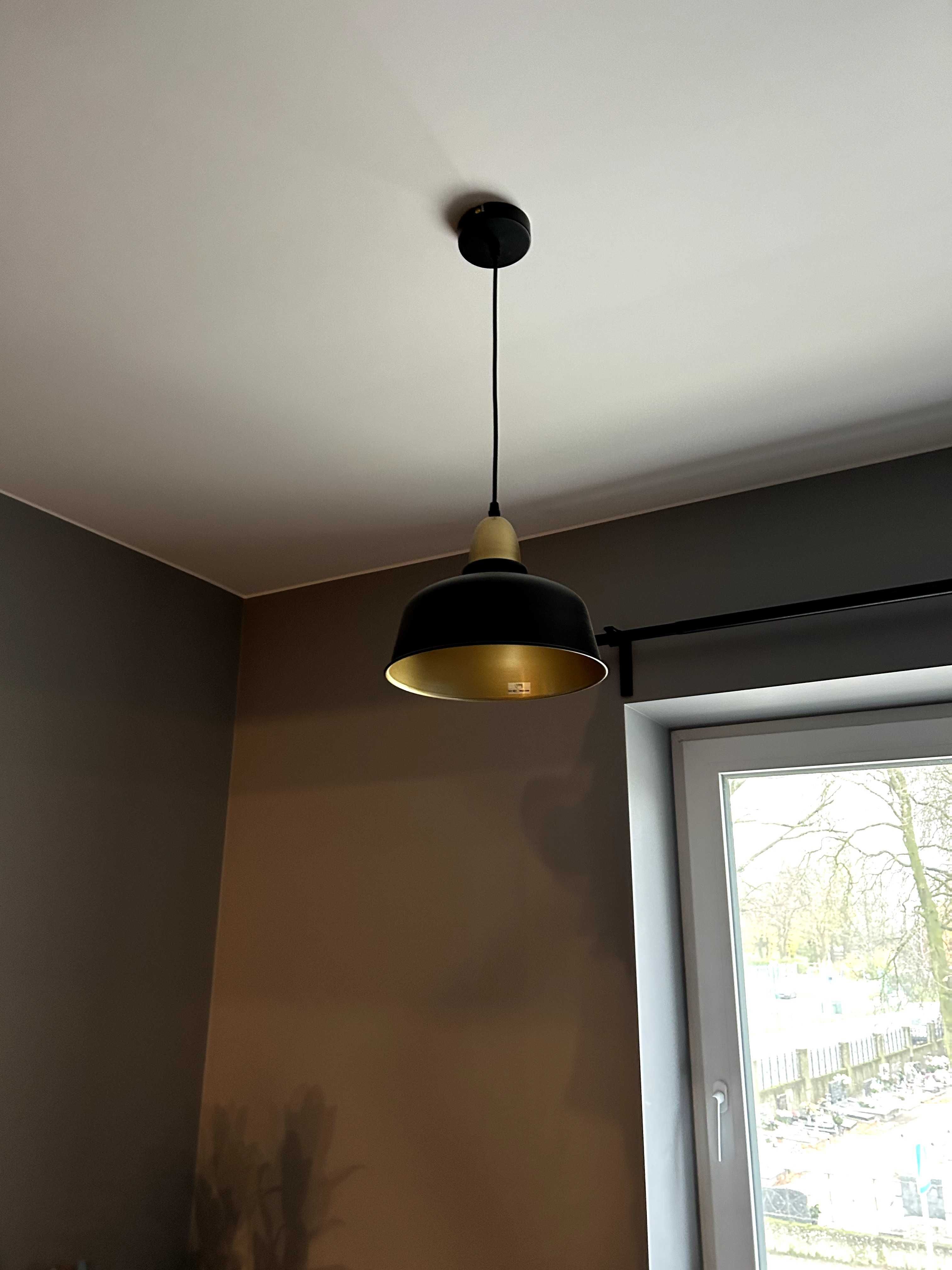 2x Lampa wisząca Mensa czarno-złota