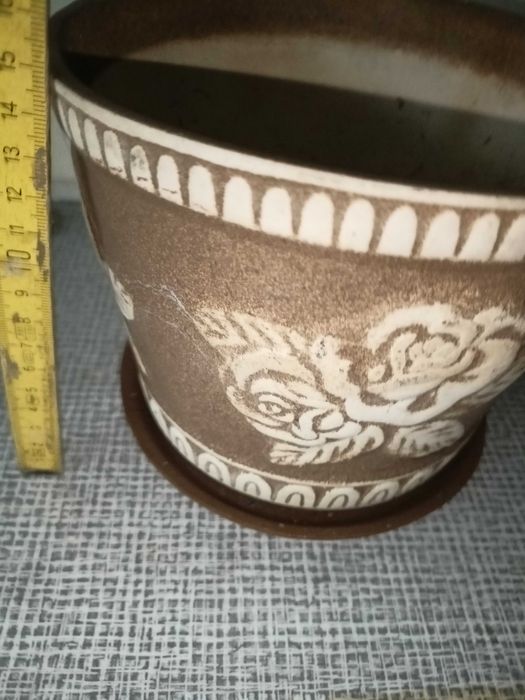 Doniczka osłonka ceramiczna kamionkowa