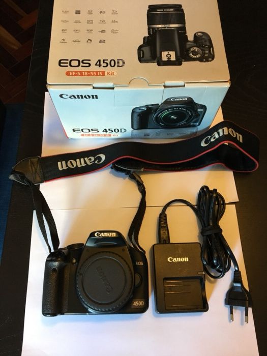 Máquina fotográfica Canon EOS 450D