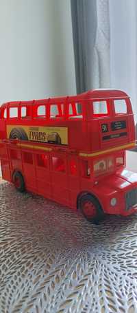 Mattel Auta 2 Piętrowy Autobus do Przechowywania V3616