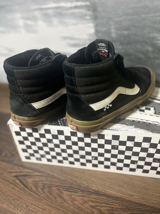 Vans Skate Sk8-Hi кеди Vans чорного кольору