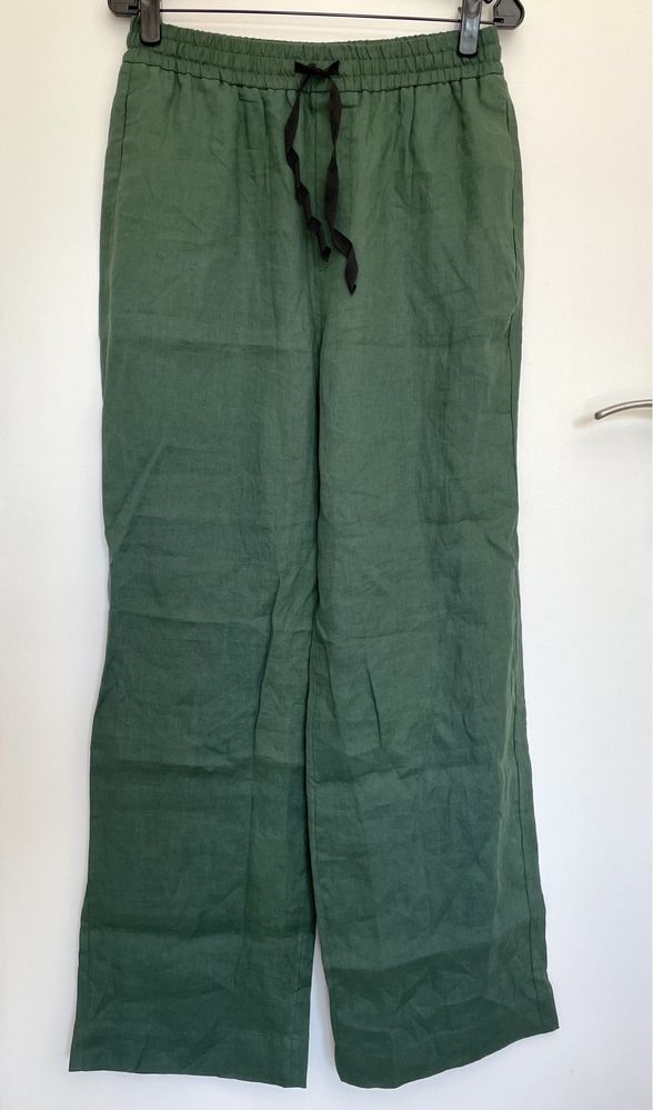 Calças verdes soltas (Zara, tamanho M)