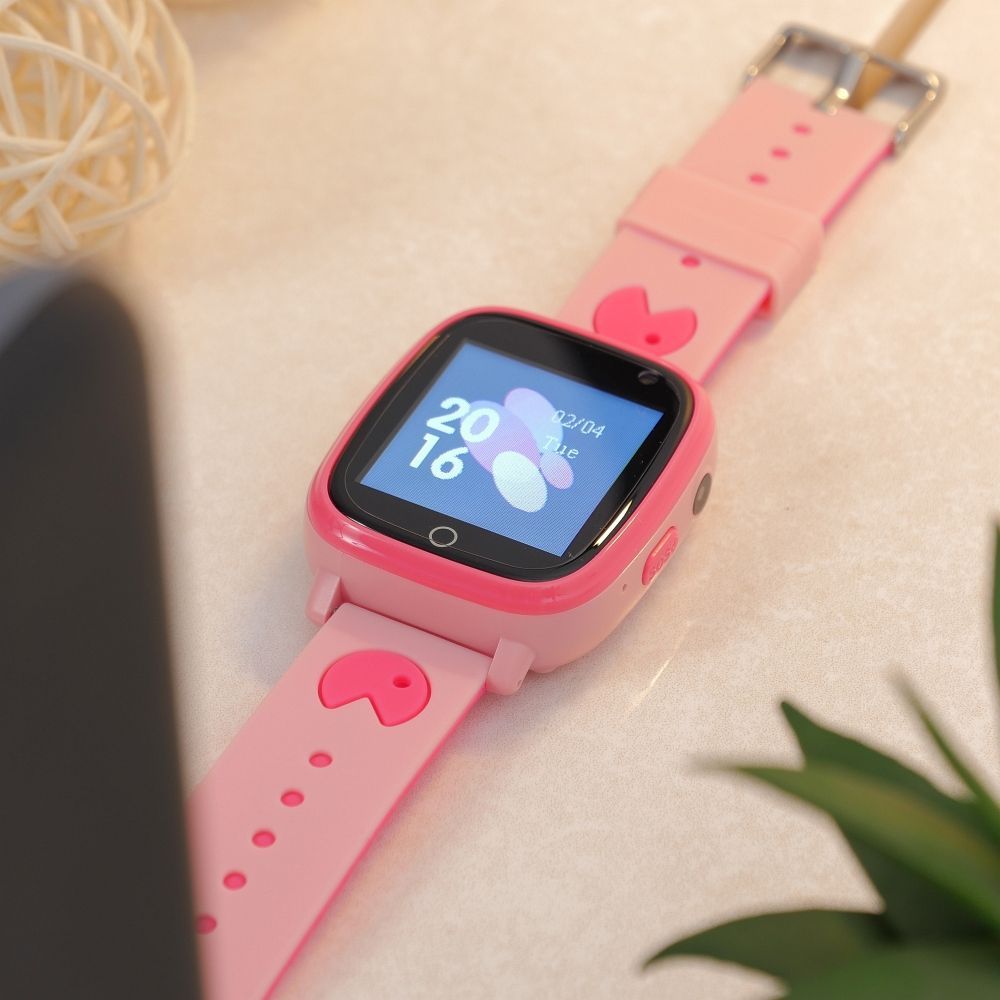 Smartwatch dla dzieci Hoco 1,44" 2G z funkcją rozmowy Y100 różowy