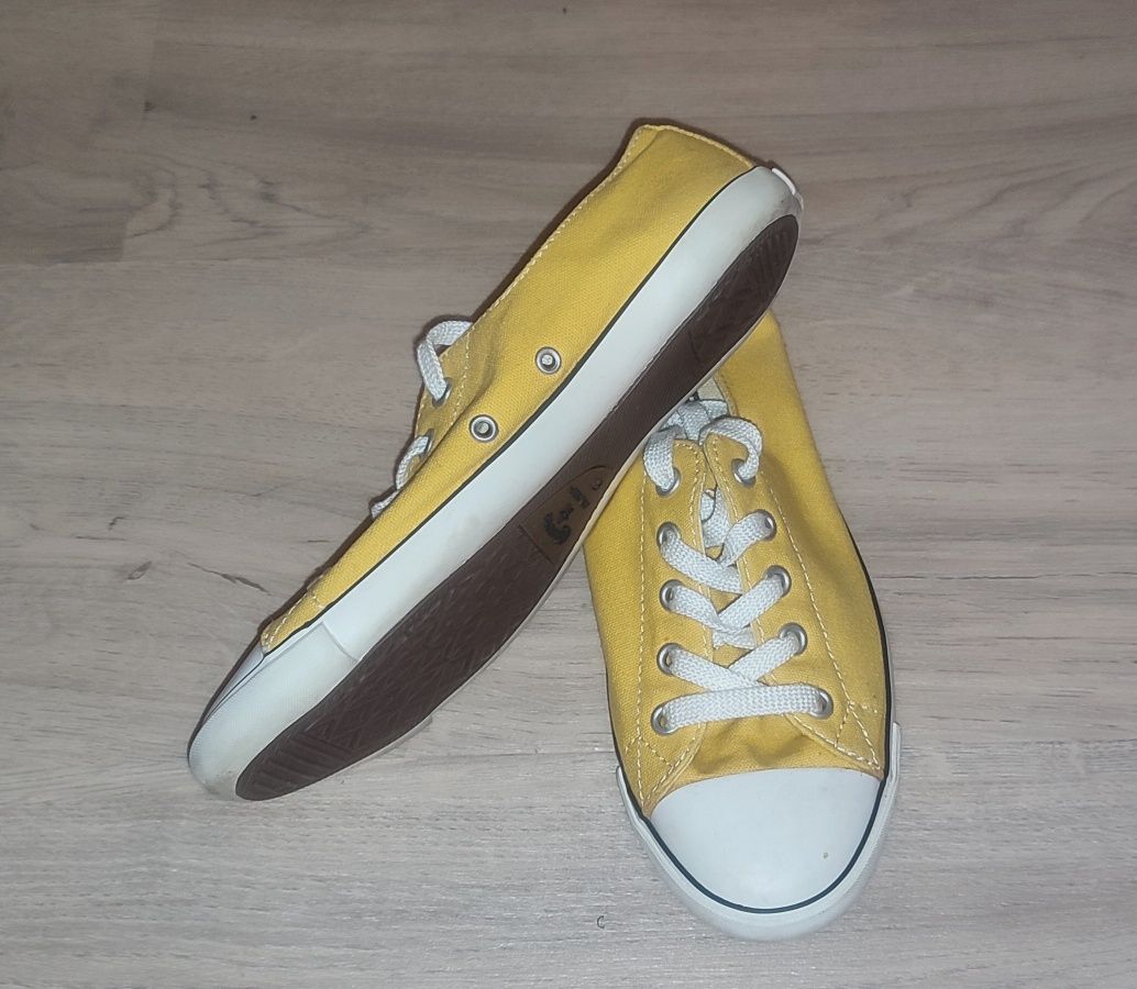 Trampki Converse r. 37 / 23 cm All Star żółte slim