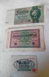 Trzy stare banknoty Niemieckie